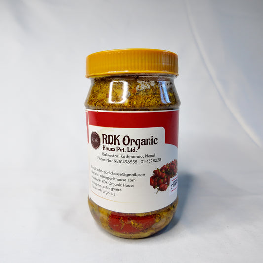 Tama ra Dalle ko Aachar — Bamboo Shoot & Dalle Chili Pickle