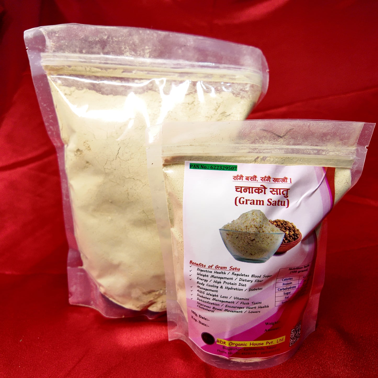 Chana ko Sattu — Organic Roasted Chickpea Flour