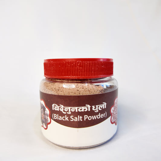 Himalayan Black Salt Powder — Bire Nun (बिरेनुनको धुलो)