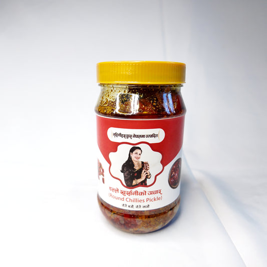 Dalle Khursani Aachar — Organic Dalle Chili Pickle
