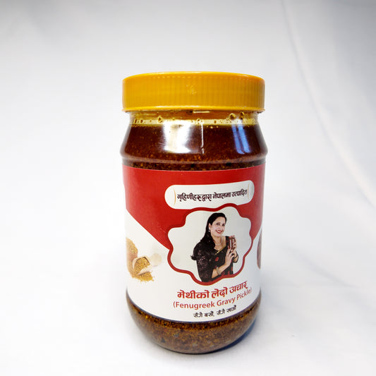 Methi ko Ledo Aachar — Organic Fenugreek Paste Pickle