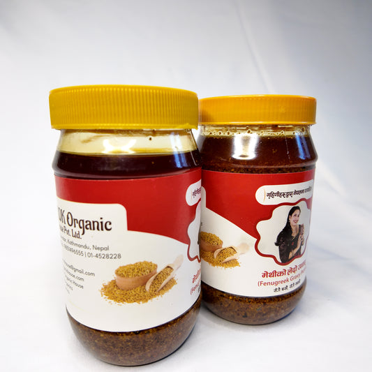 Methi ko Ledo Aachar — Organic Fenugreek Paste Pickle