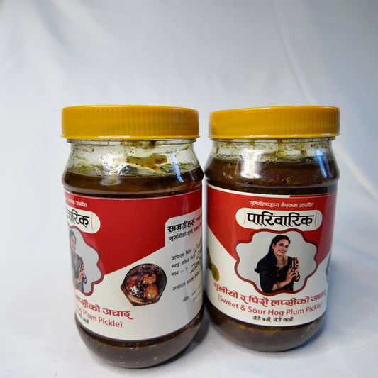 Gulio Piro Lapsi Aachar — Sweet & Spicy Lapsi Pickle