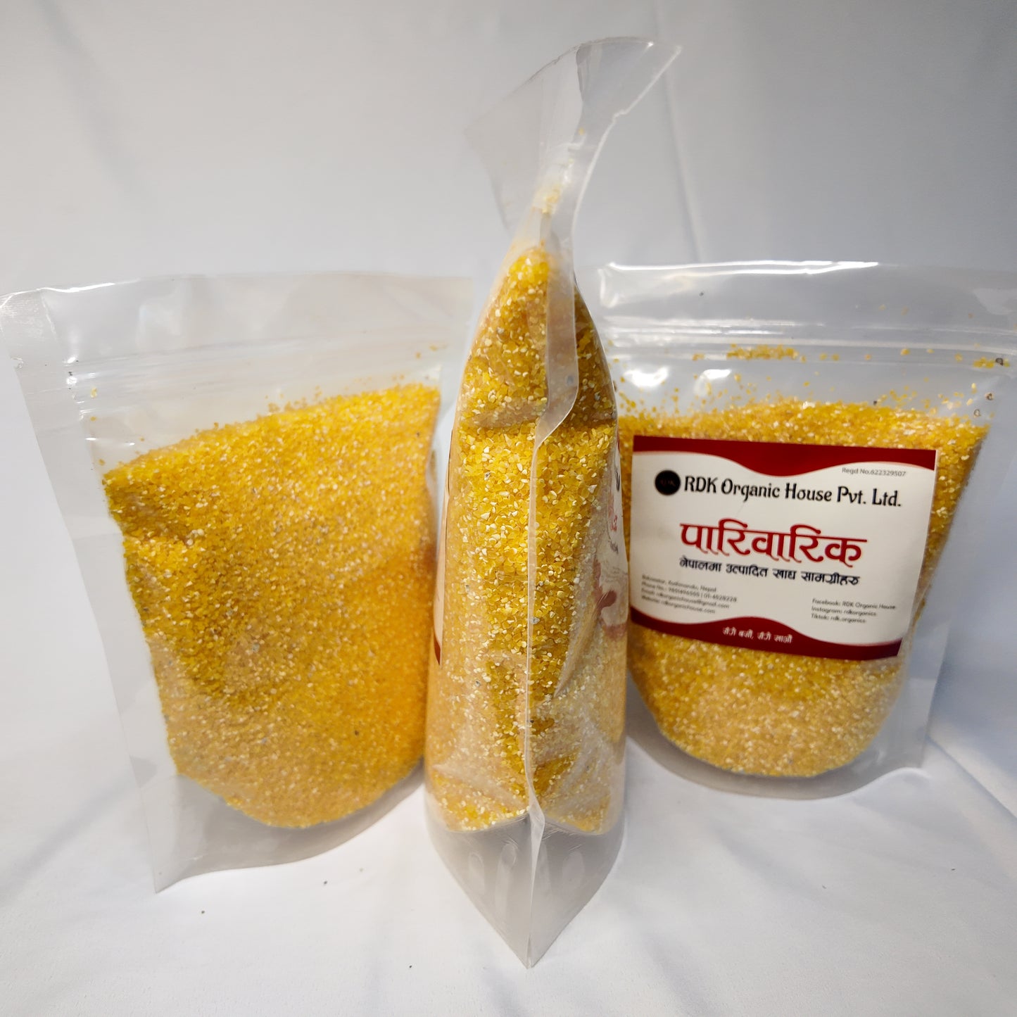 Pahelo Makai Ko Chakhyala — Organic Yellow Corn Grits