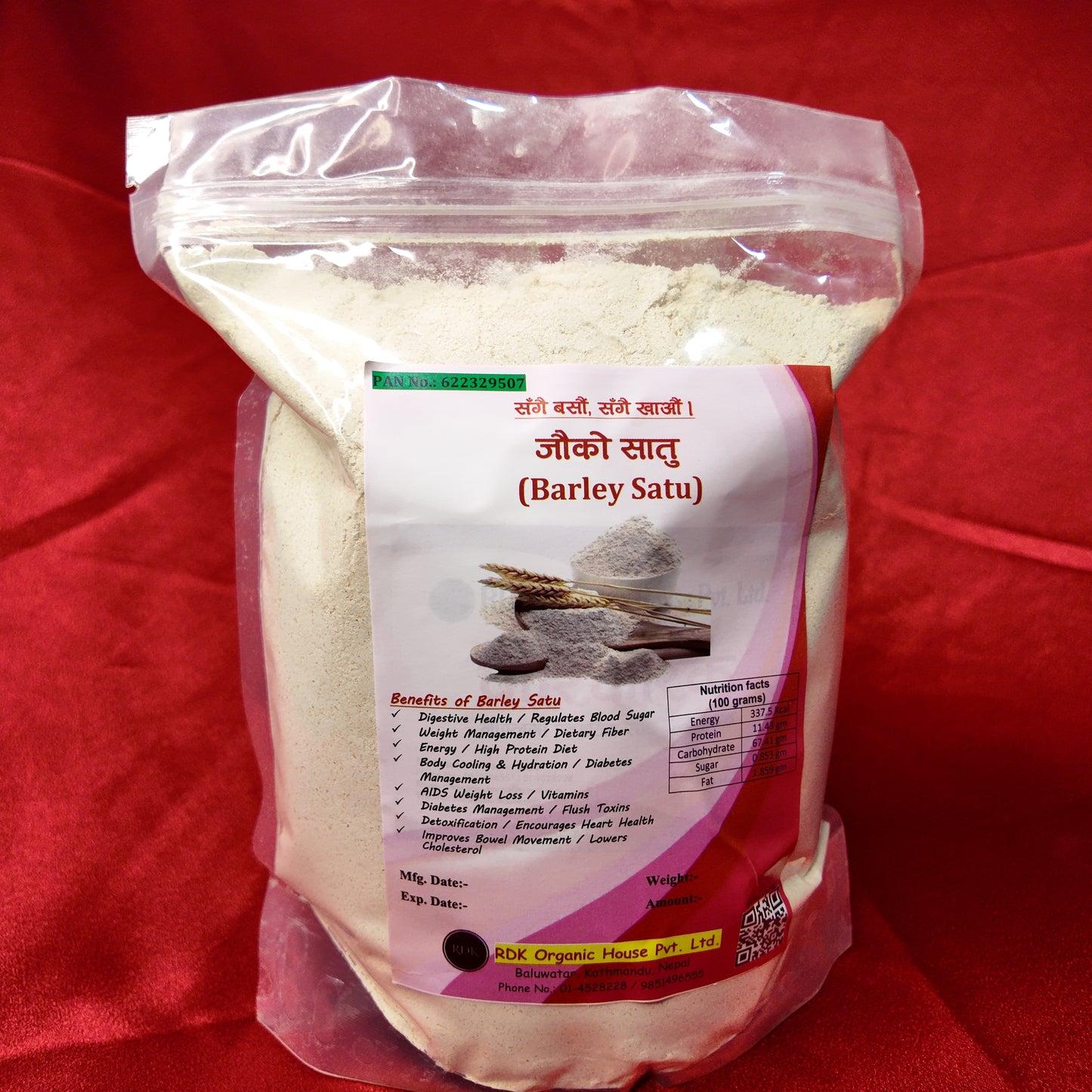 Jauko Sattu — Organic Roasted Barley Flour