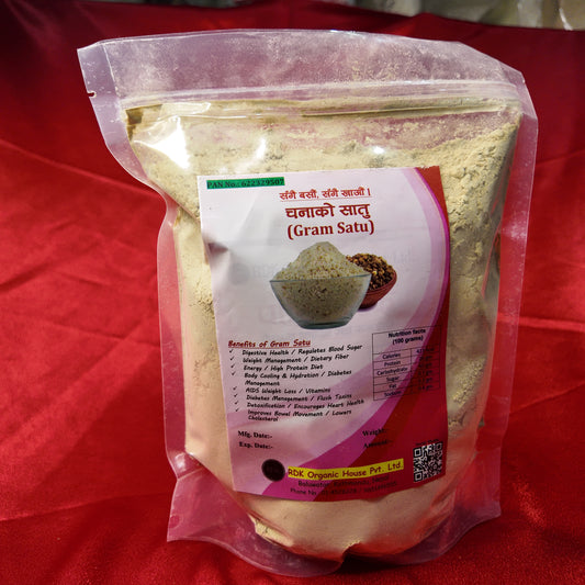 Chana ko Sattu — Organic Roasted Chickpea Flour